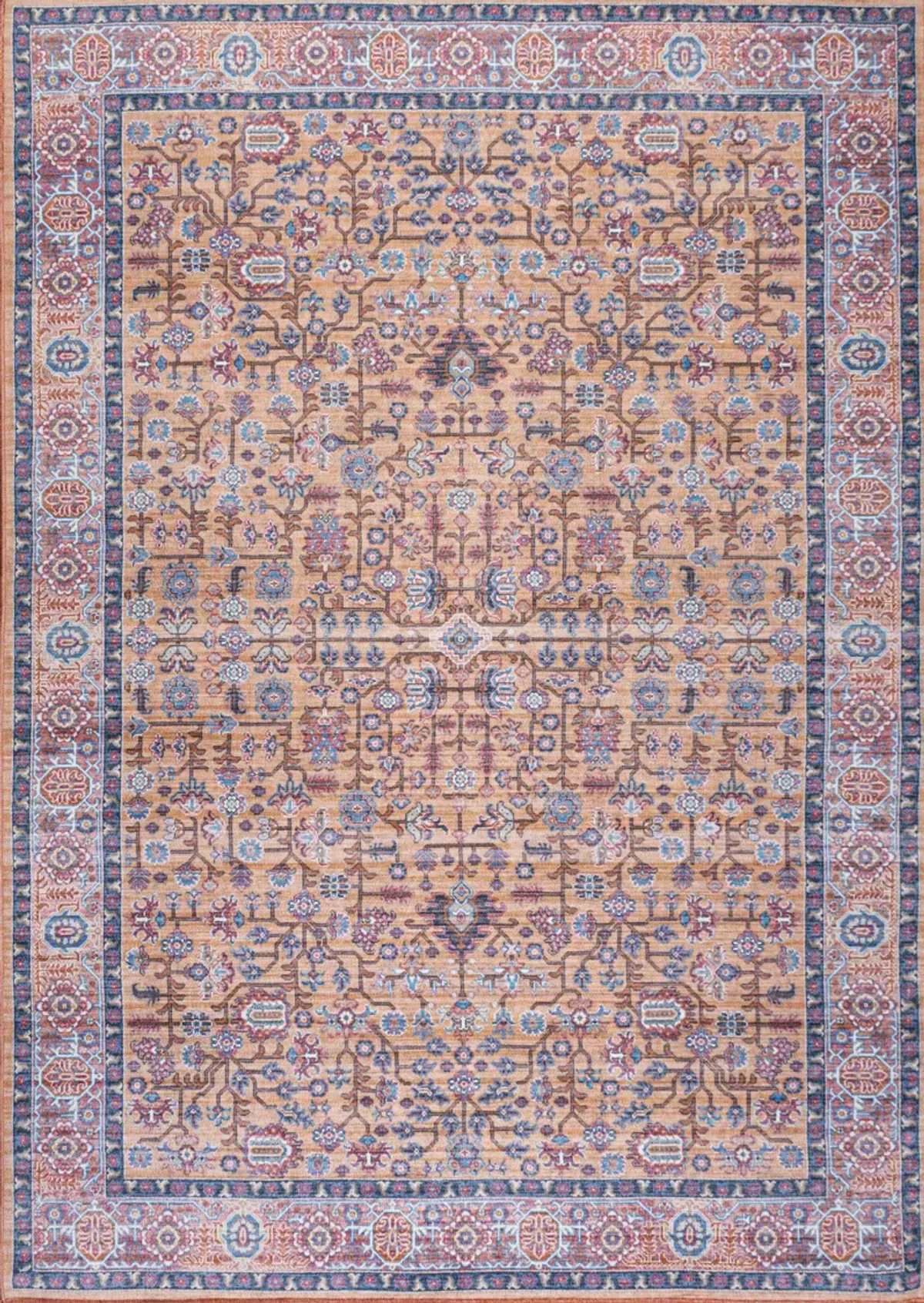 Kemer All Over Persian Washable Indoor/Outdoor Area Rug