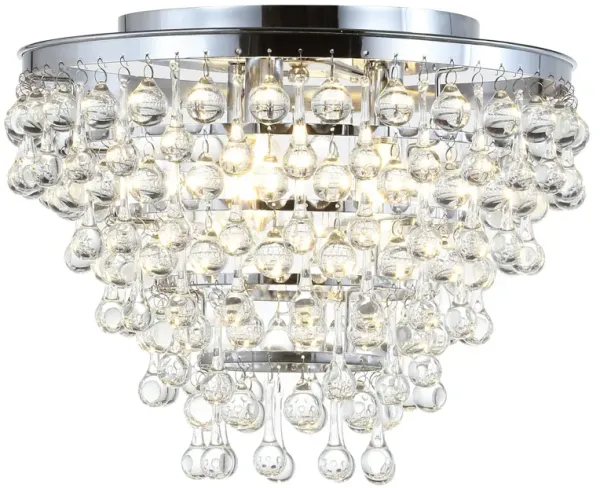 Toronto Metal/Crystal LED Flush Mount
