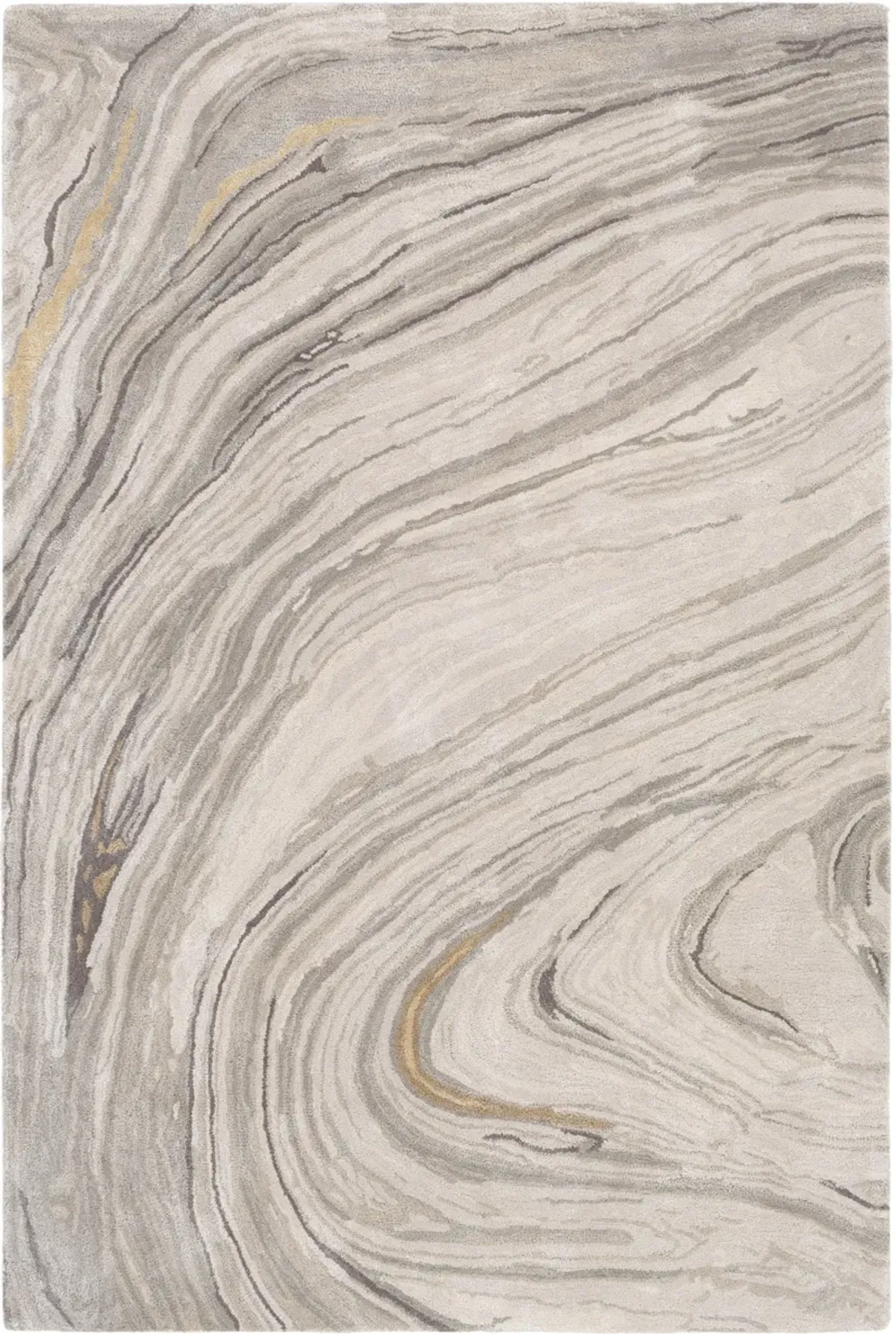 Kavita KVT-2304 8' Round Gray Rug