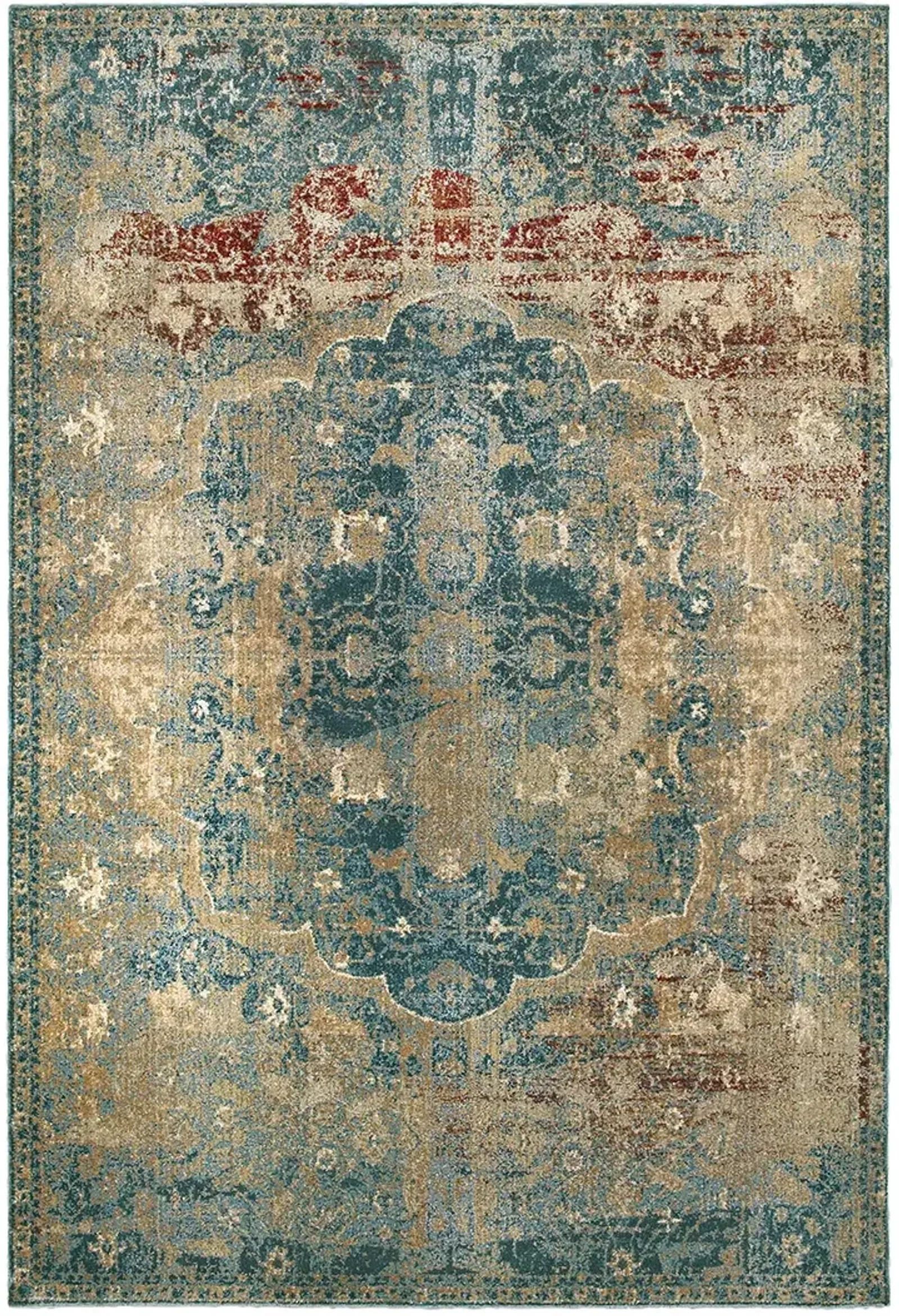 Empire 6'7" x 9'6" Gold Rug