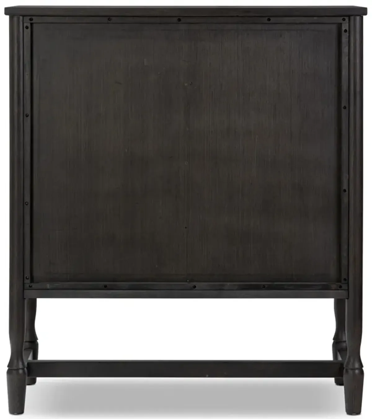Bari Cracked Smoked Black Bar Cabinet