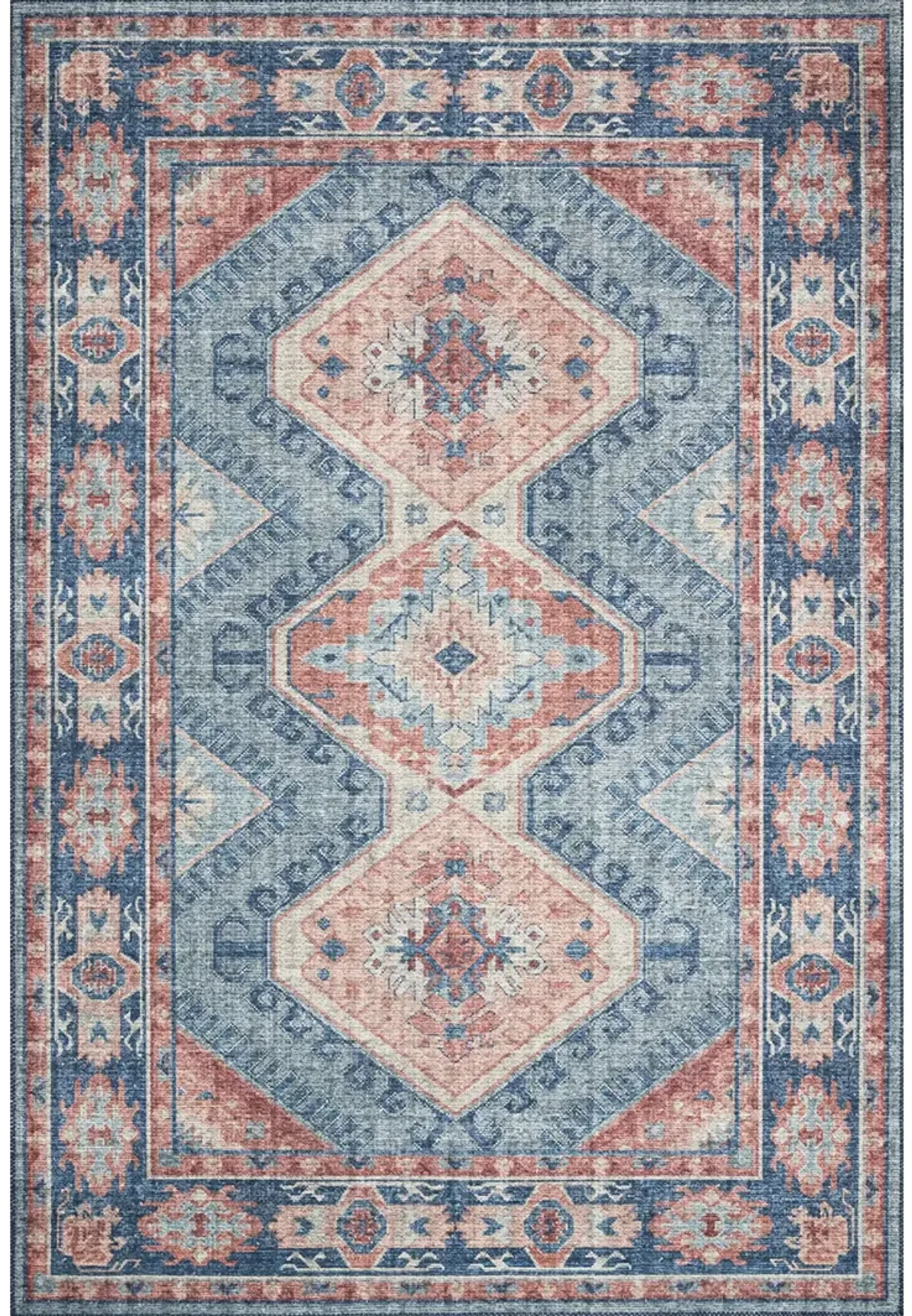 Skye SKY03 Turquoise/Terracotta 9' x 12' Rug