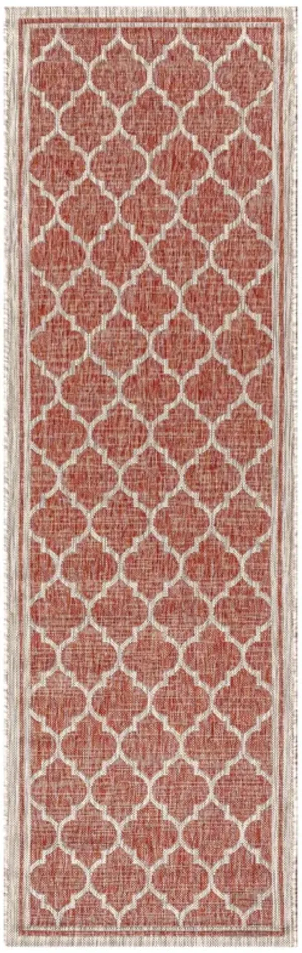 Trebol Moroccan Trellis Textured Weave Indoor/Outdoor Area Rug