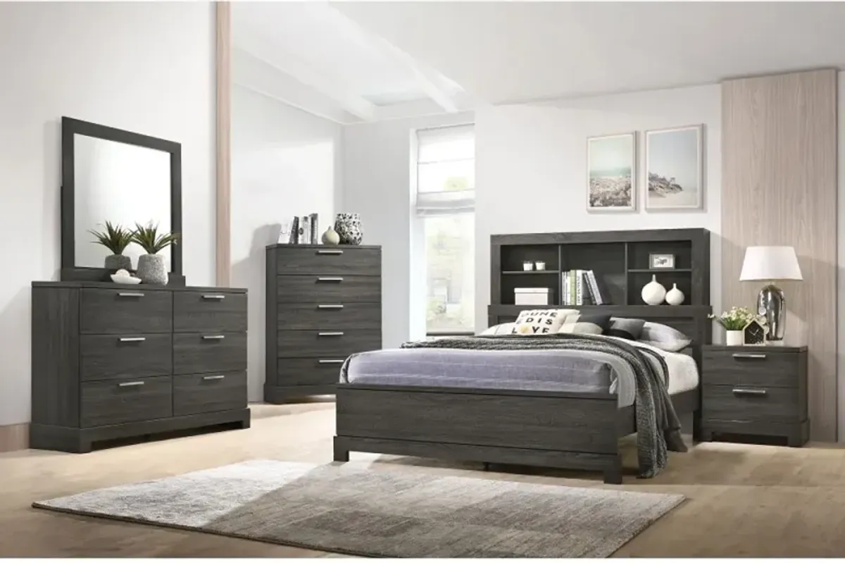 Lanthanum Queen Bed In Oak