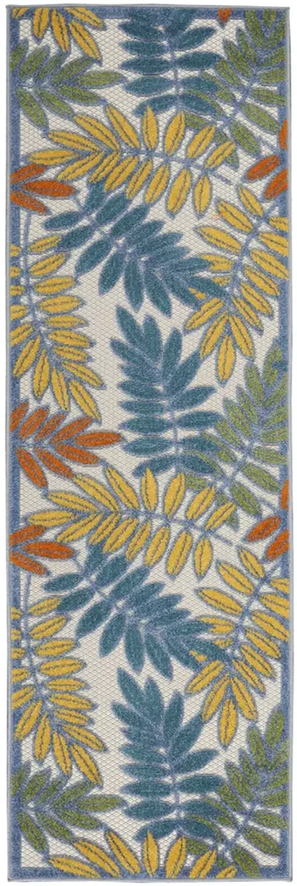 Aloha ALH18 Ivory/Multicolor 2' x 6' Rug