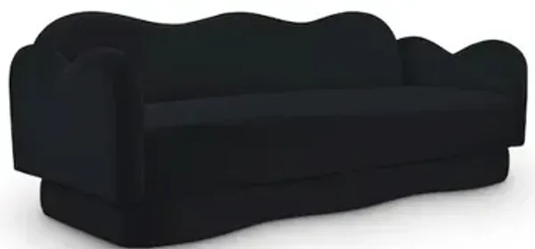 Meridian Furniture Bloom Black Velvet Sofa