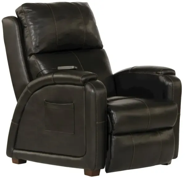 Catnapper Reliever Leather Power Lay Flat Recliner with Power Adjustable Headrest