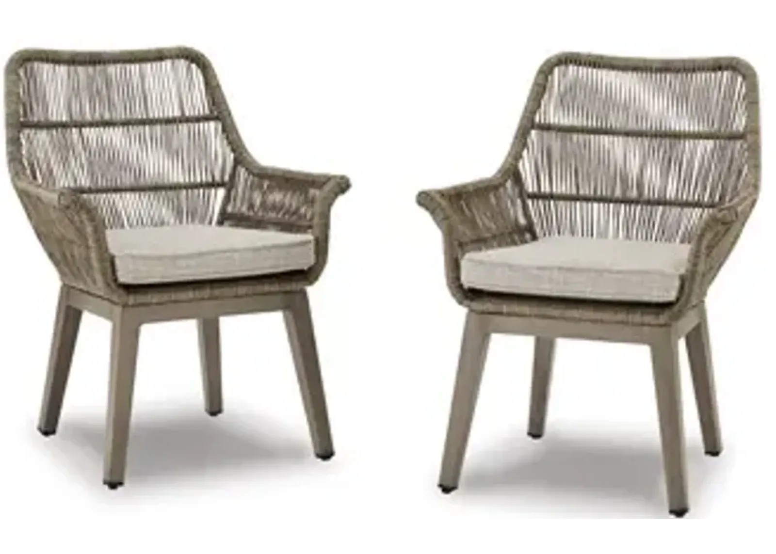 Beach Front Arm Chair with Cushion (Set of 2)