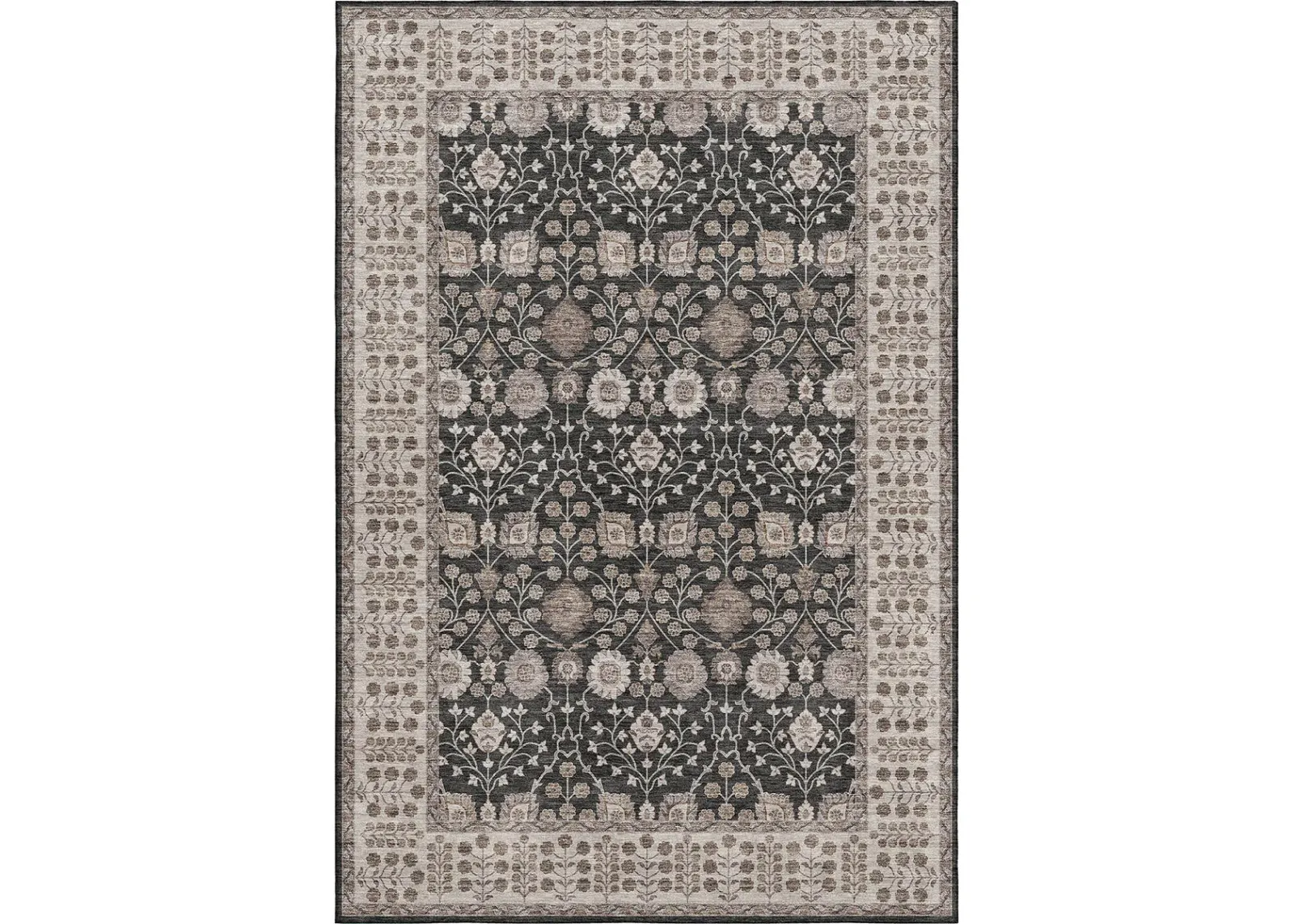 Hatay HY8 Black 8' x 10' Rug