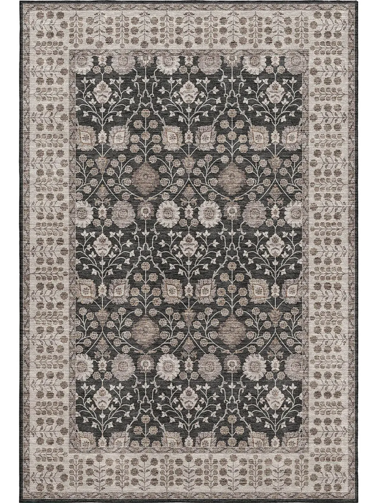 Hatay HY8 Black 8' x 10' Rug