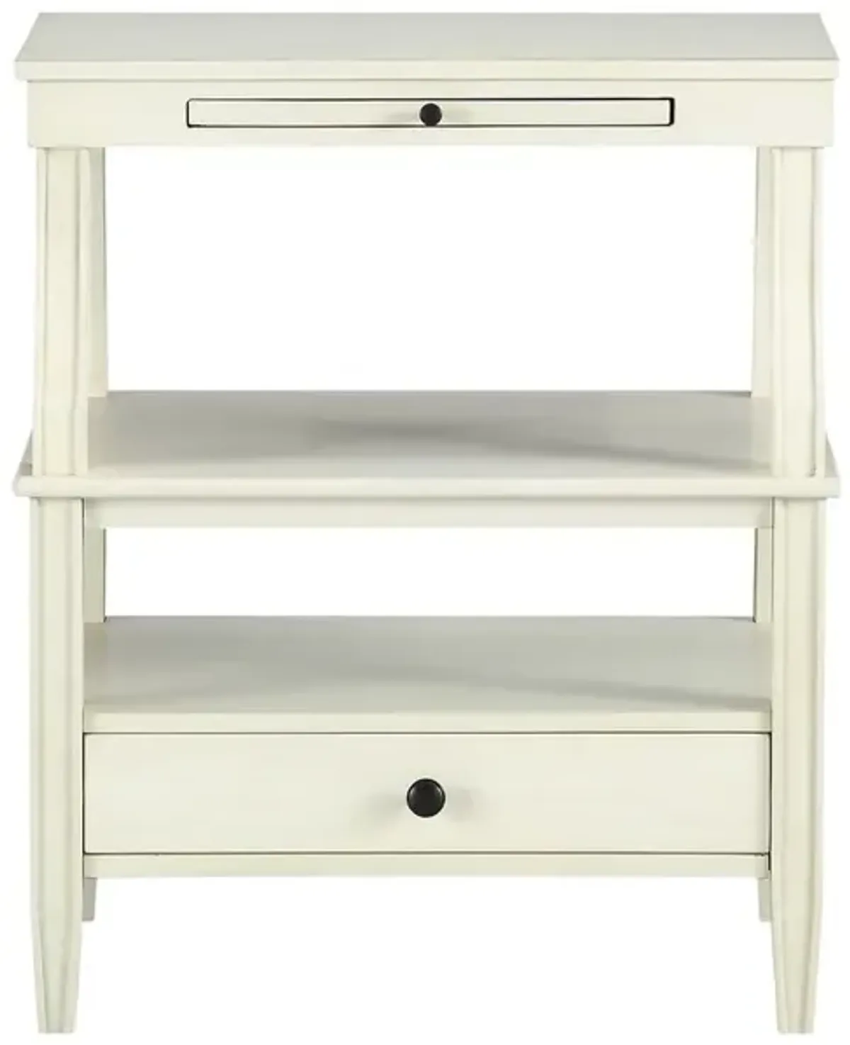 Newton Antique White Storage Nightstand