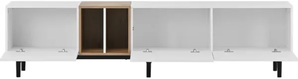 Merax Modern Storage Cabinet TV Stand with 3 Doors