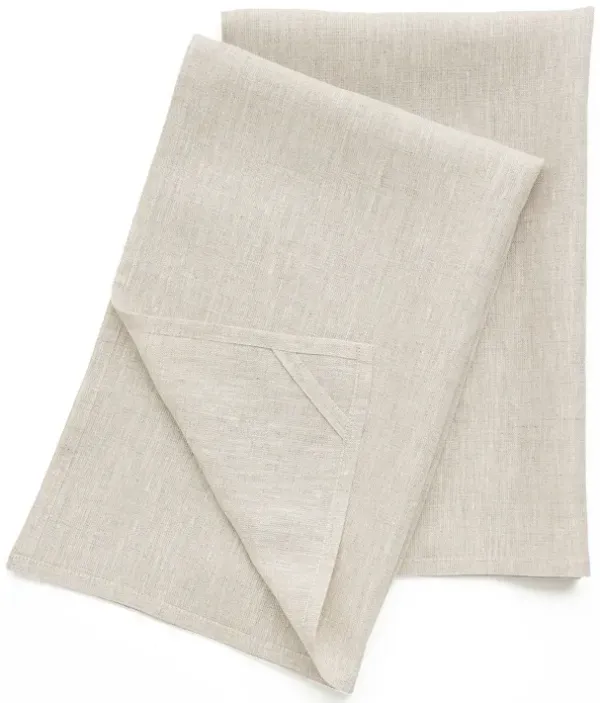 Solino Home 100% Pure Linen Kitchen Towels 17 x 26 Inch Set of 2 - Kitchen Linen