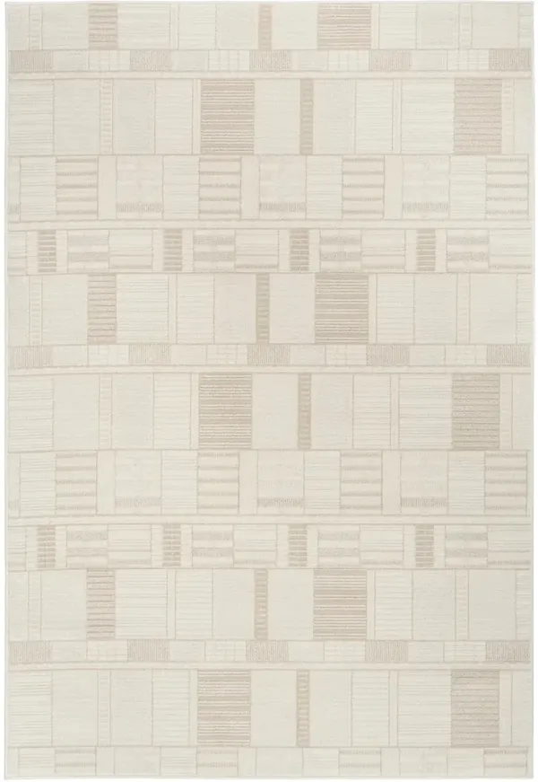 Nordic NRC04 Ivory/Beige 4' x 6' Rug