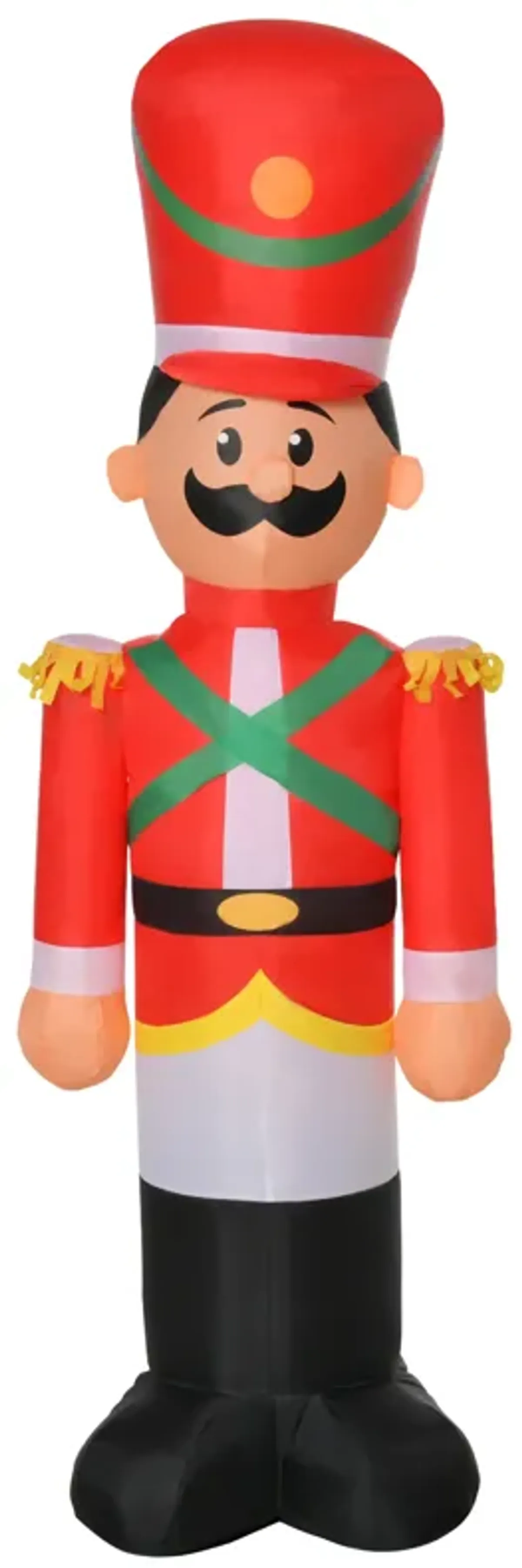 6' Inflatable Christmas Nutcracker Soldier Blow-Up Outdoor Display w/ LEDs