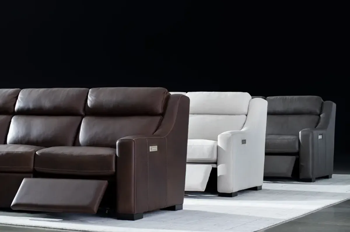 Germain Leather Power Sofa