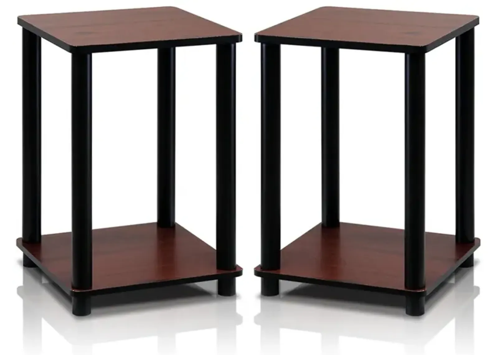 Turn-N-Tube End Table Corner Shelves, Set of 2