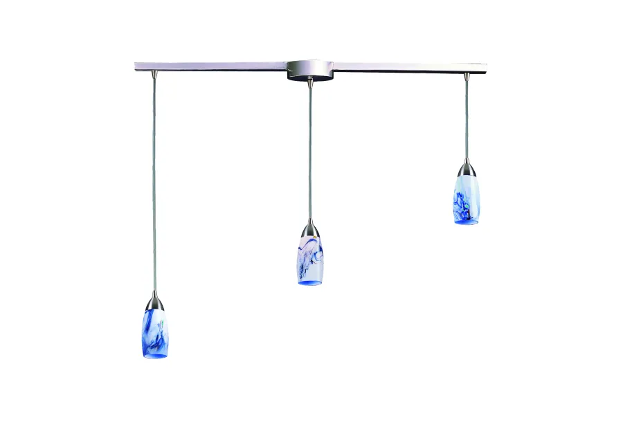 Milan Silver Slim Linear Mini Pendant