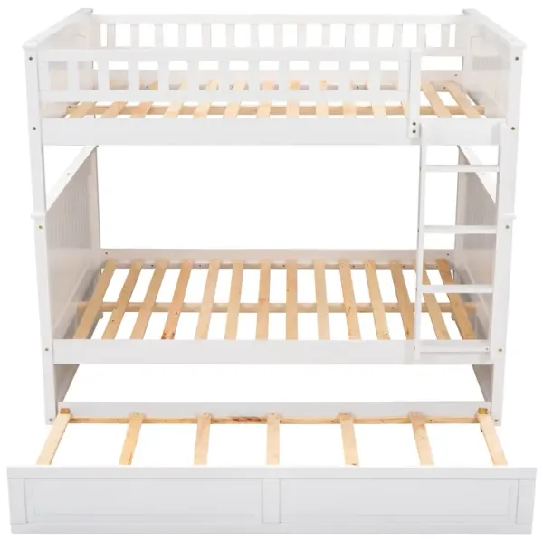 Merax Full Bunk Bed with Twin Size Trundle