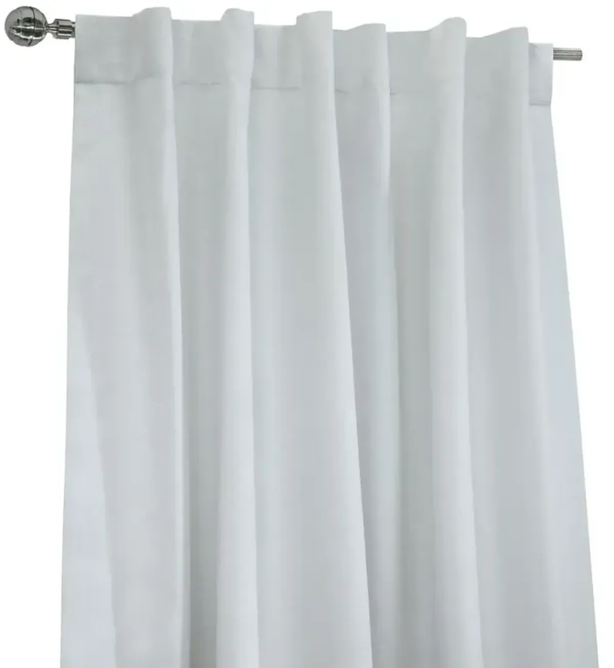 Thermaplus Baxter Total Blackout Back Tab Curtain - 52x95", White