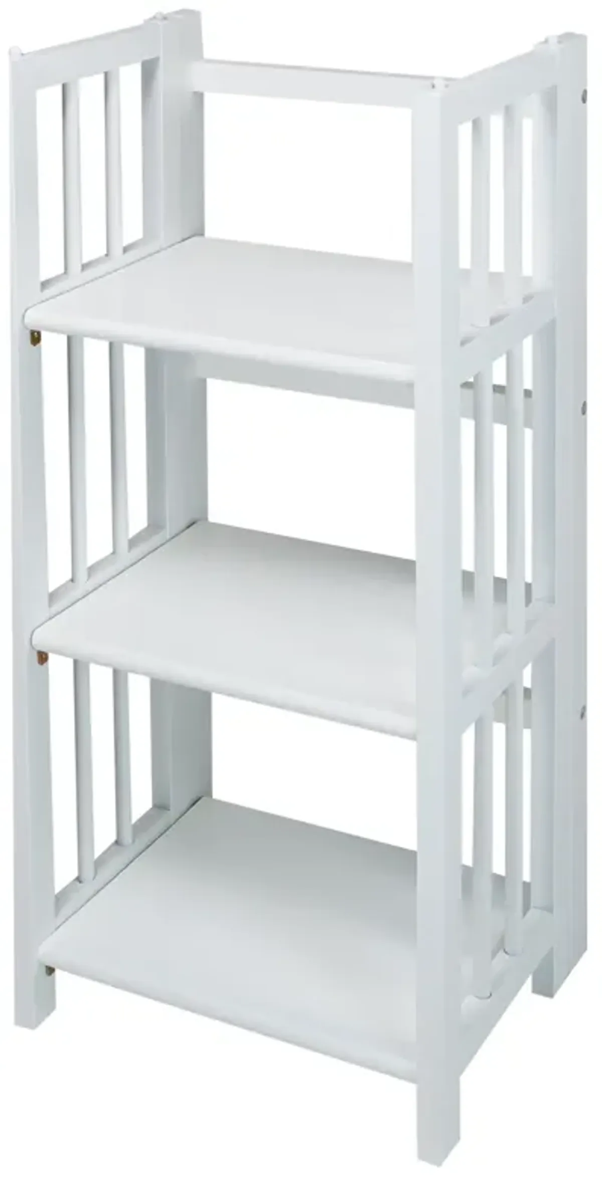 Casual Home 3-Shelf Folding Bookcase, 14" Wide, White