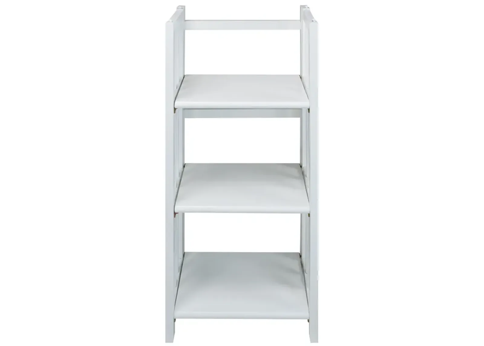 Casual Home 3-Shelf Folding Bookcase, 14" Wide, White