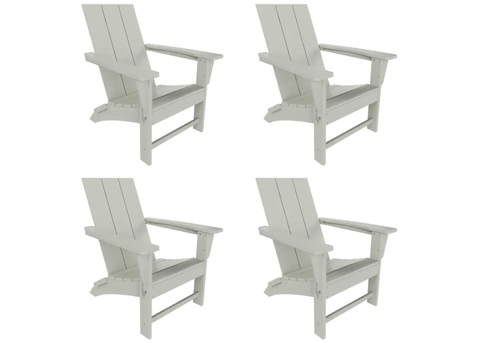 WestinTrends Modern Folding Adirondack Chair (Set of 4)