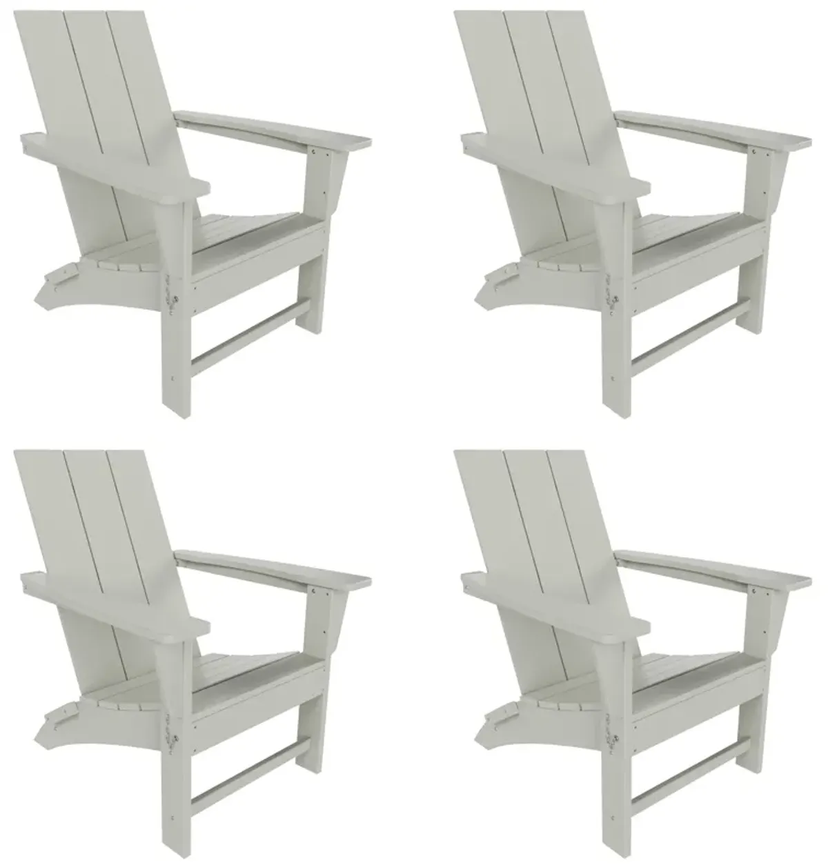 WestinTrends Modern Folding Adirondack Chair (Set of 4)