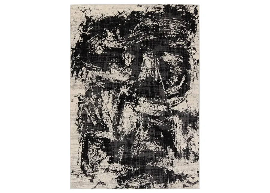 Graphite Dusk Black 8' x 10' Rug