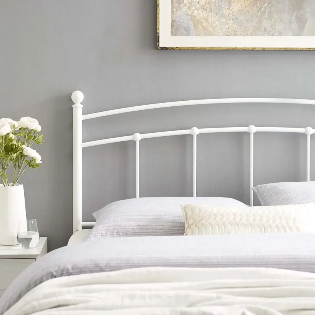 Modway - Abigail Queen Metal Headboard