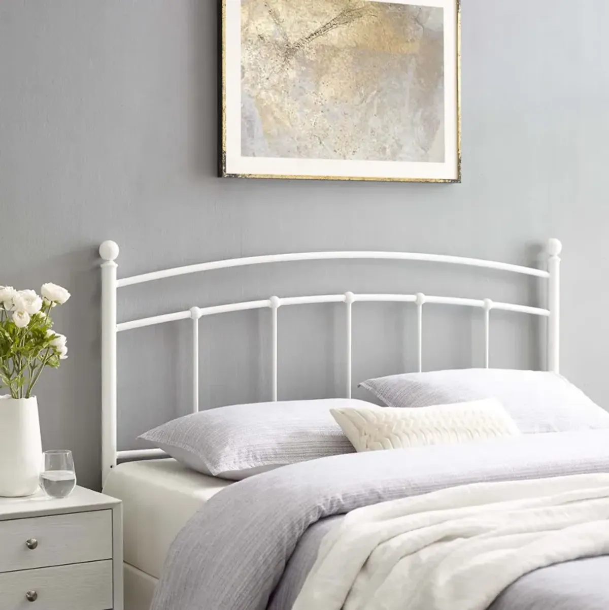 Modway - Abigail Queen Metal Headboard