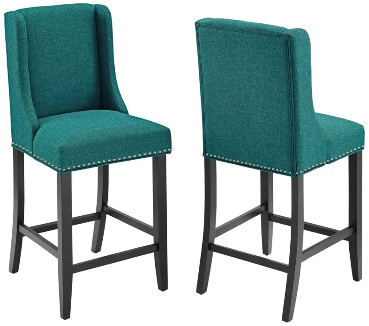 Baron Counter Stool Upholstered Fabric Set of 2