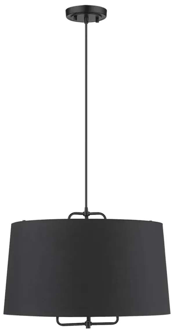 Hivvago Lamia 3-Light Matte Black Mini Pendant
