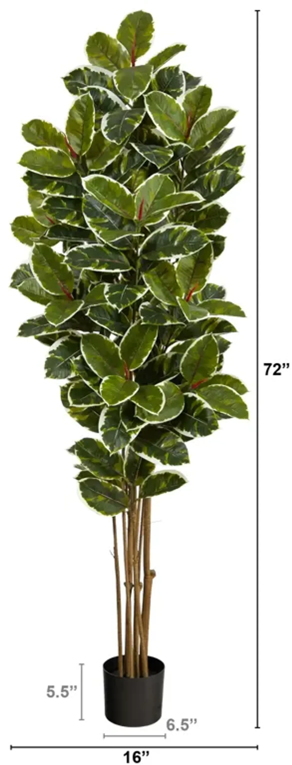 Hivvago 6 Feet Oak Artificial Tree UV Resistant (Indoor/Outdoor)