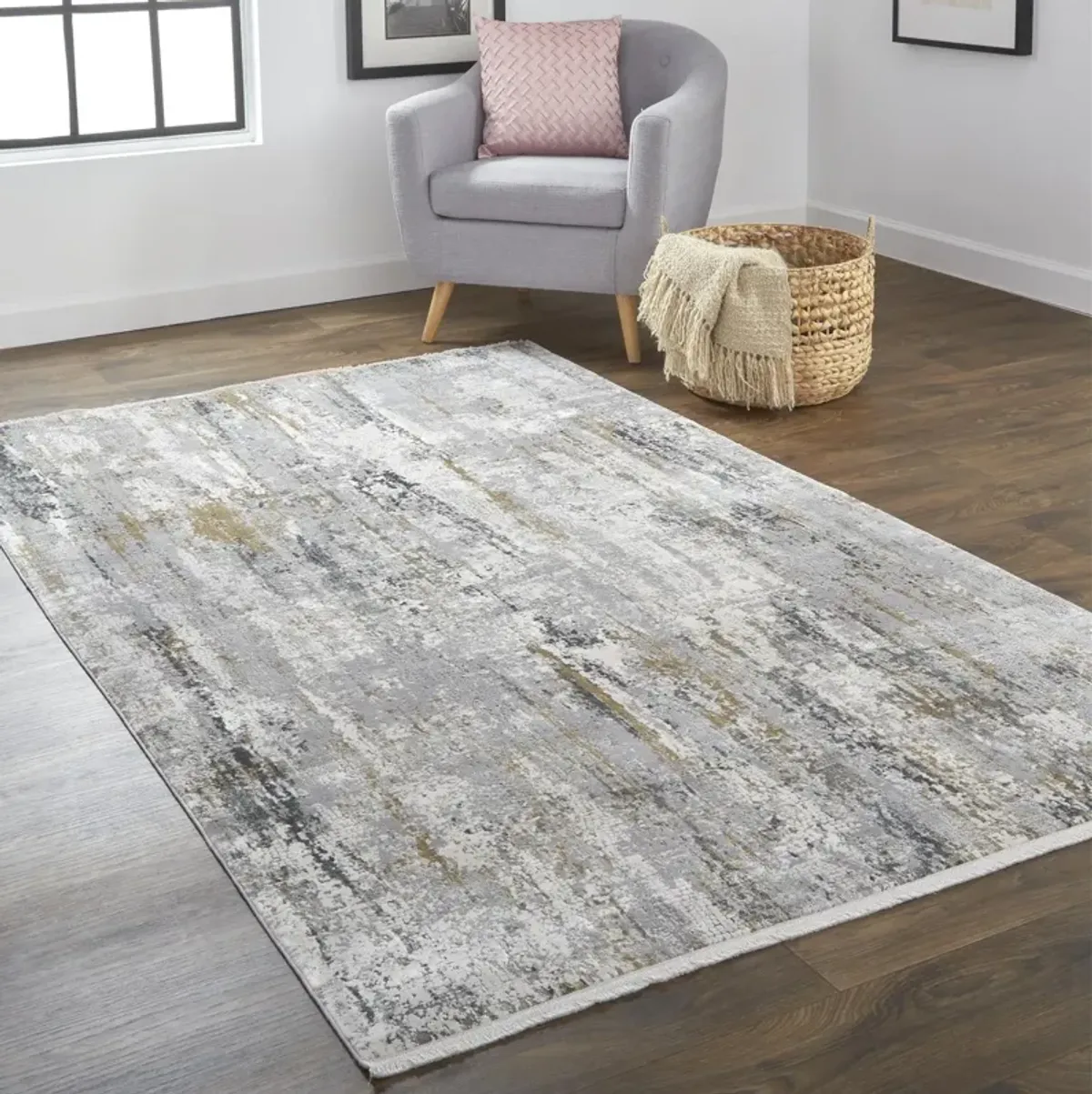 Cadiz 3887F Ivory/Gray/Gold 11'6" x 14'6" Rug