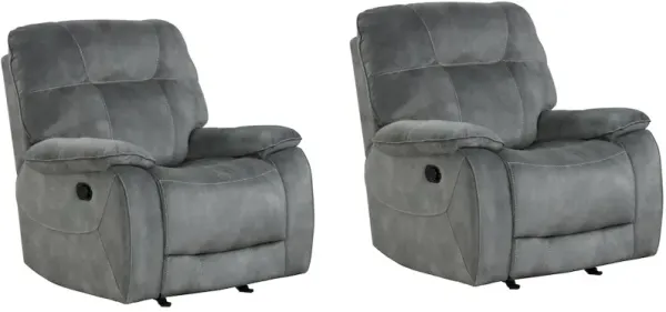 Parker Living Cooper - Shadow Grey Glider Recliner Two Pack