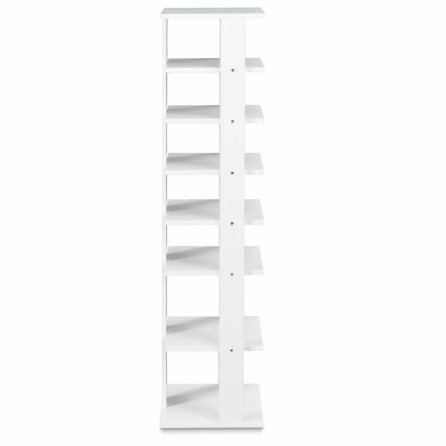 Hivvago 7-Tiers Vertical Wooden Space Saving Shoe Rack for Front Door