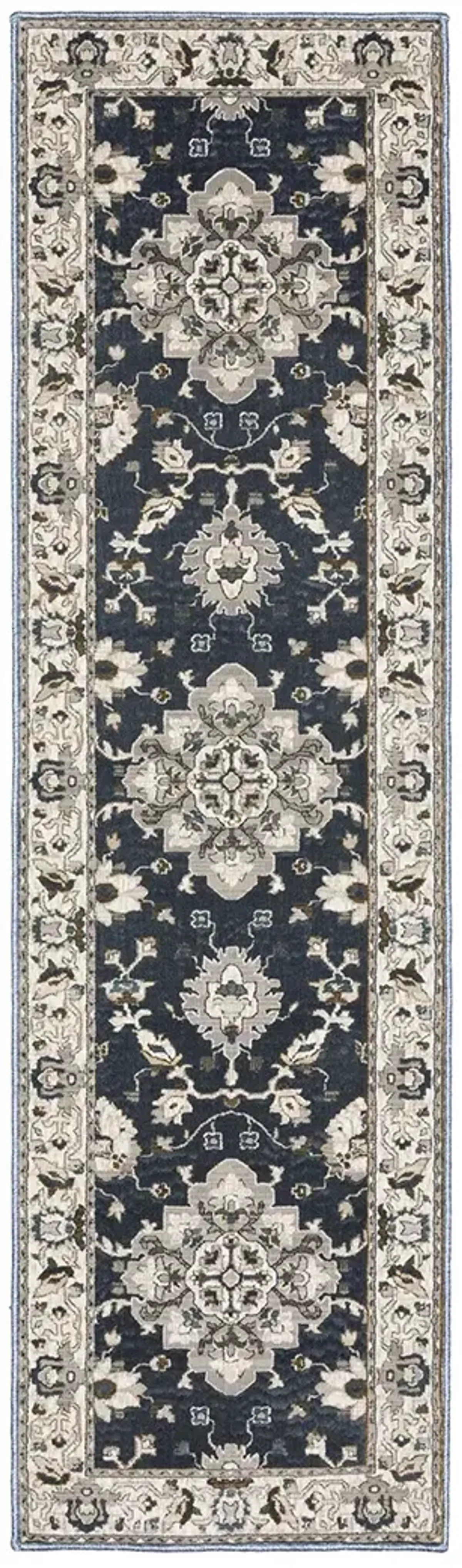 Ellington 2'3" x 7'6" Blue Rug