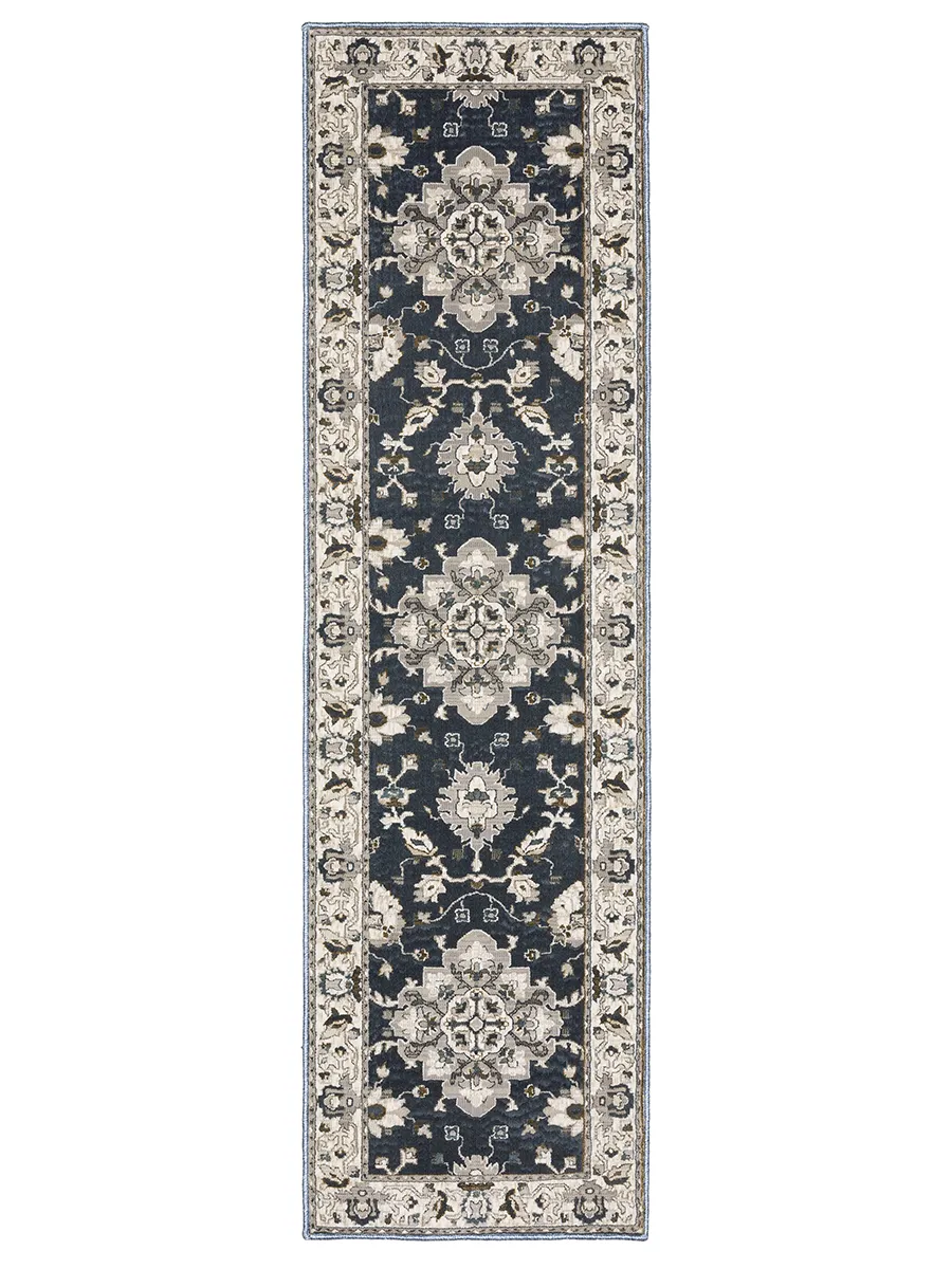 Ellington 2'3" x 7'6" Blue Rug