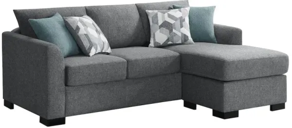 Coaster Co. of America Storey Upholstered Sleeper Sectional Chaise Sofa Grey