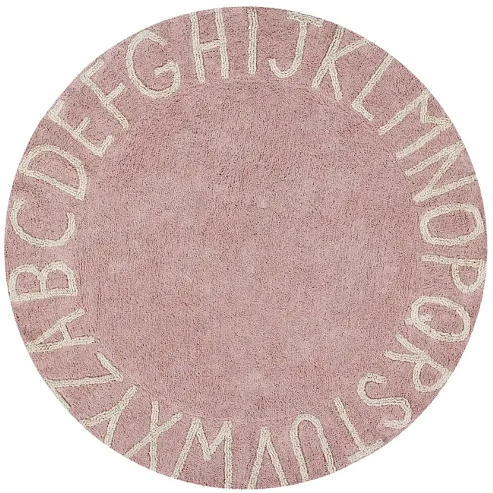 Washable rug Round ABC Vintage Blue-Natural