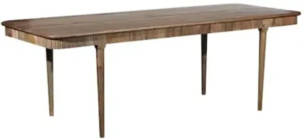 Porter Designs Petra Solid Wood Dining Table, Natural