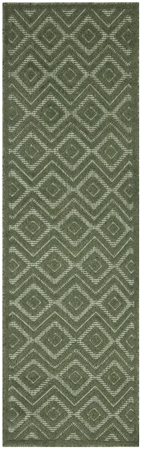 Versatile NRV01 Green 2' x 6' Rug