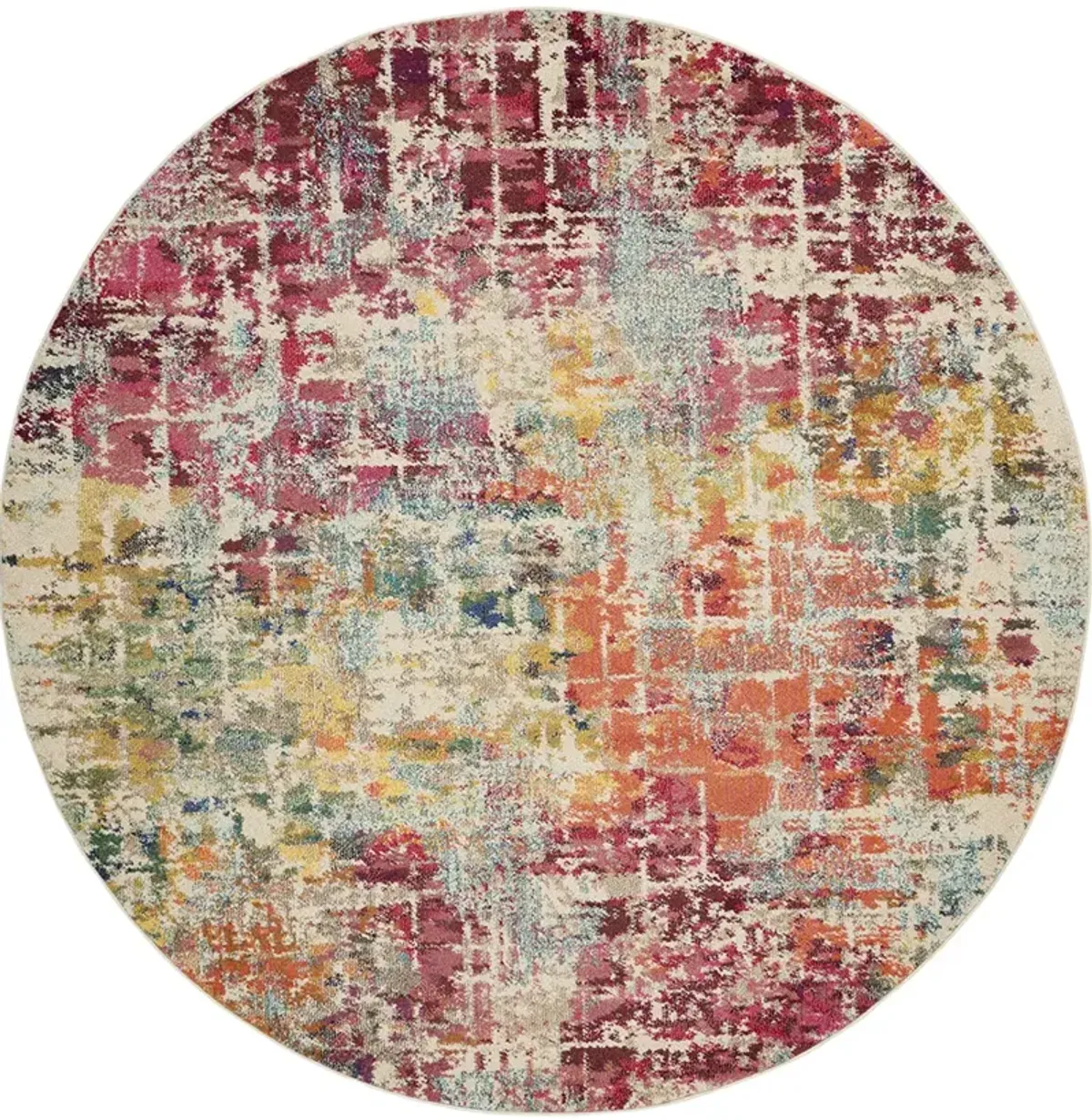 Celestial CES13 Pink/Multicolor 7'10" x 10'6" Rug