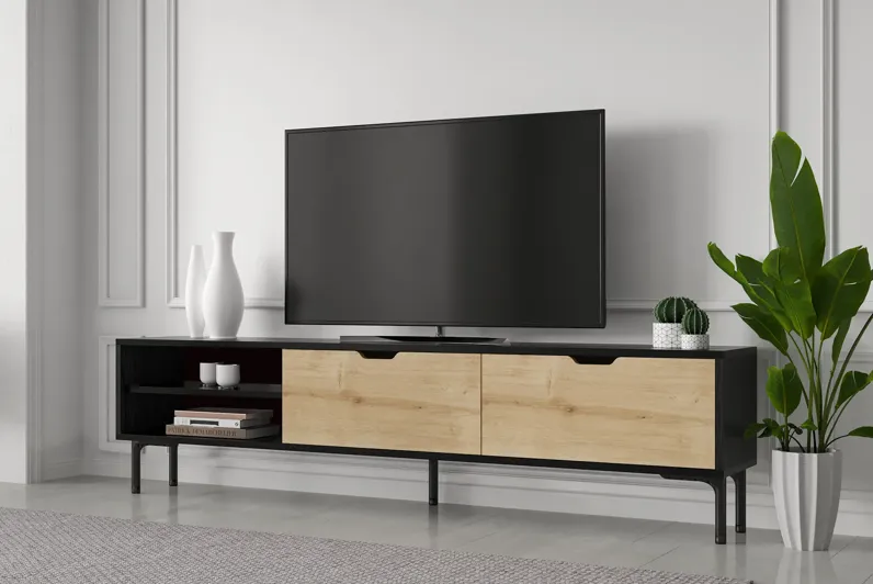 Riga 71" Tv Stand With Legs Tiger