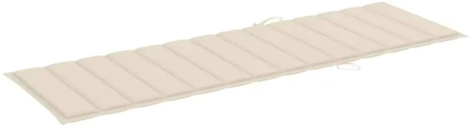 vidaXL Sun Lounger Cushion Cream 78.7"x27.6"x1.6" Fabric