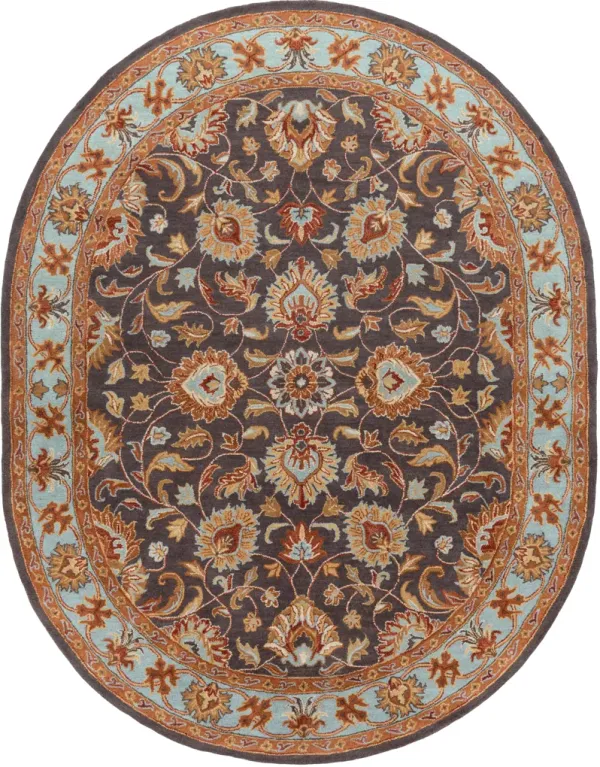 Caesar CAE-1004 9'9' Round Gray Rug