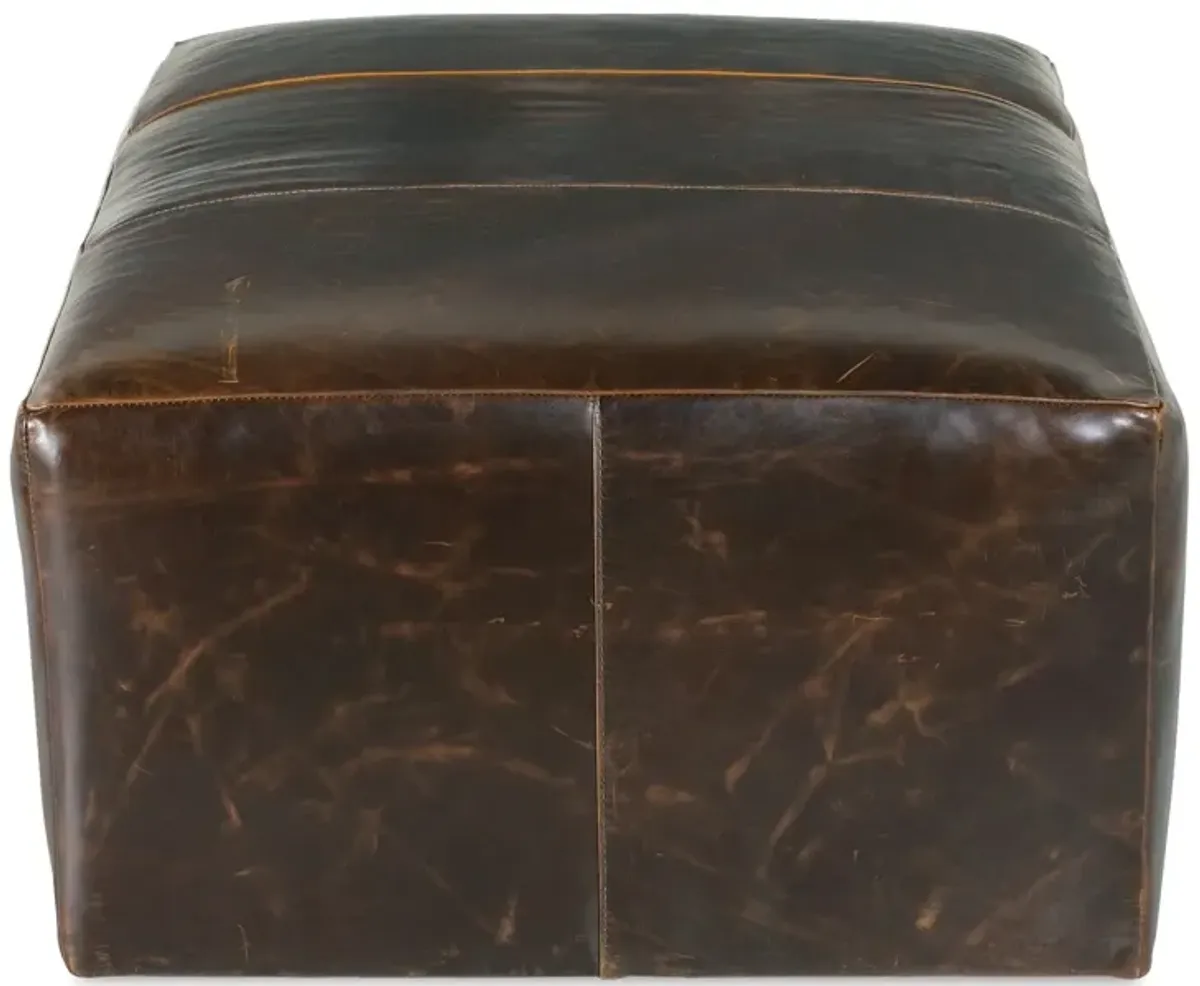 Macon Leather Ottoman
