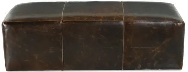 Macon Leather Ottoman