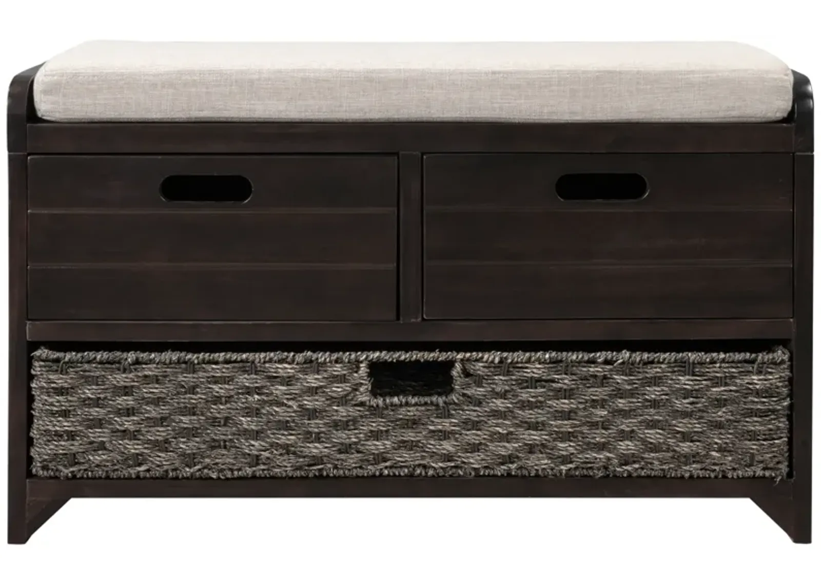 Merax Storage Bench with Removable Basket and 2 Drawers